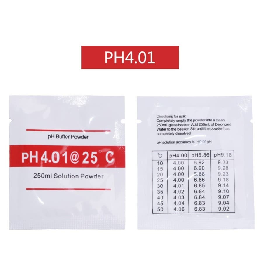 ผงบัฟเฟอร์ สำหรับคาลิเบรท เครื่องวัดค่า ph น้ำ PH 4.01 6.86 9.18
